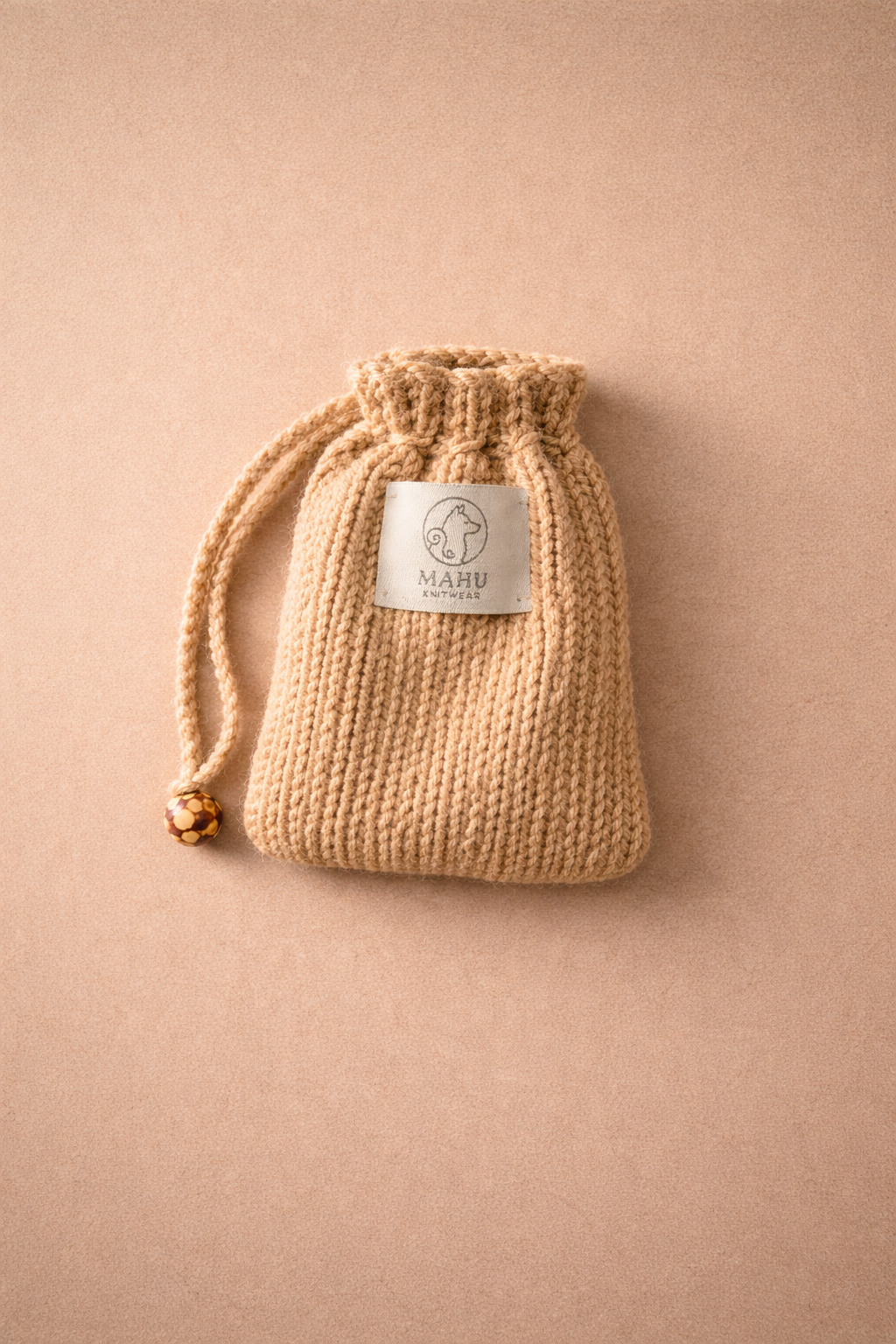 Dispenser sacchetti cane creato a mano in cotone MAHU Knitwear collezzione