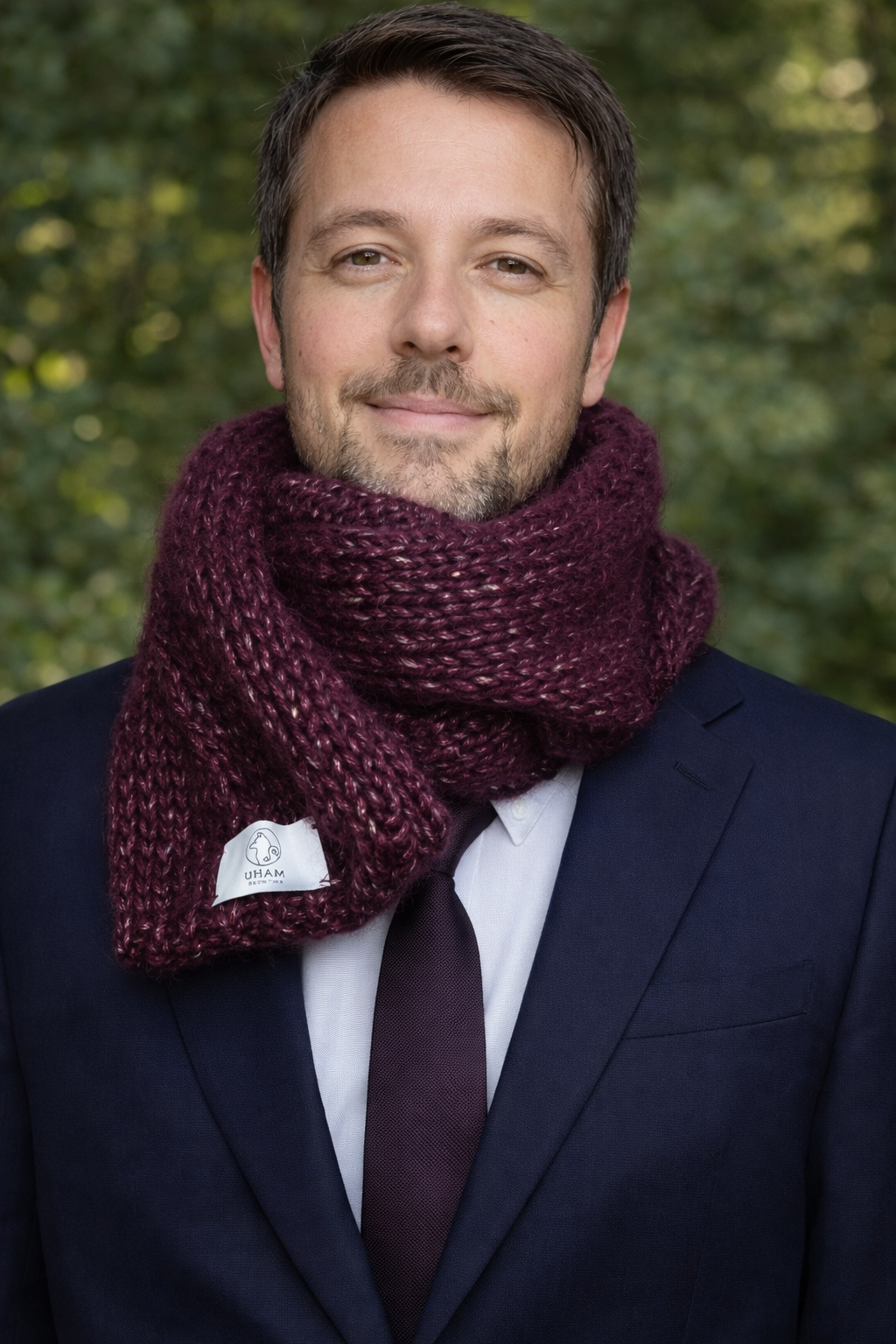 AMARENA Sciarpa creata a mano MAHU Knitwear