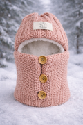 Passamontagna elegante lavorato a mano MAHU Knitwear