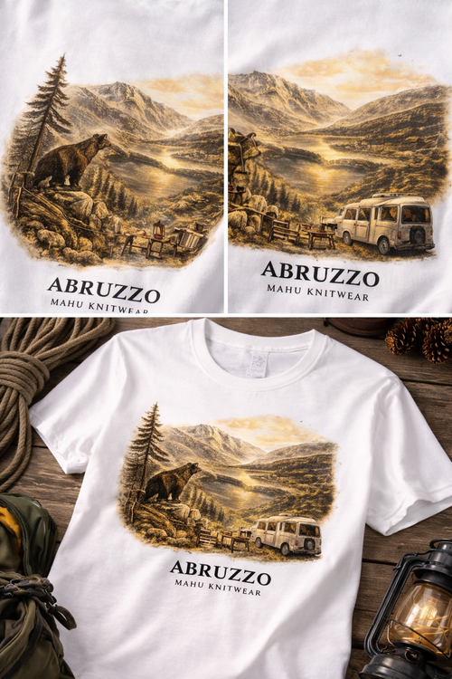 Abruzzo Landscape T-Shirt - Mahu Knitwear