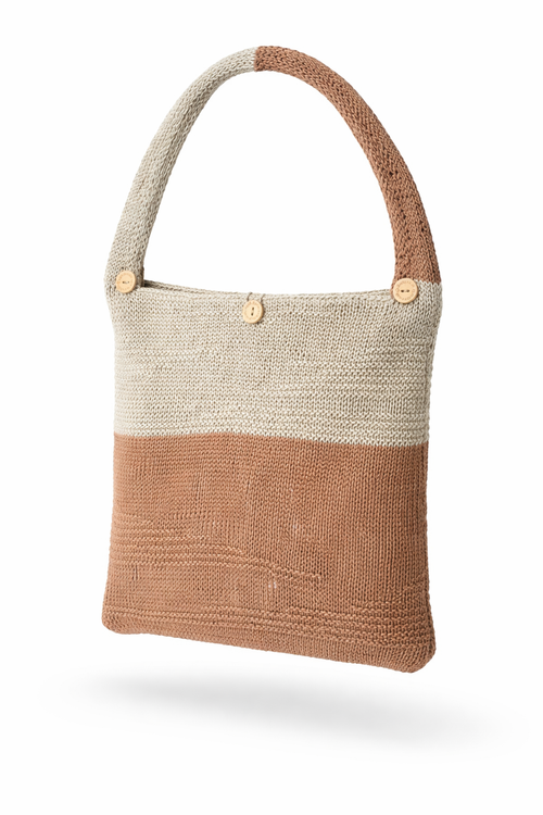 Borsa artigianale in cotone Naturale - Handmande MAHU
