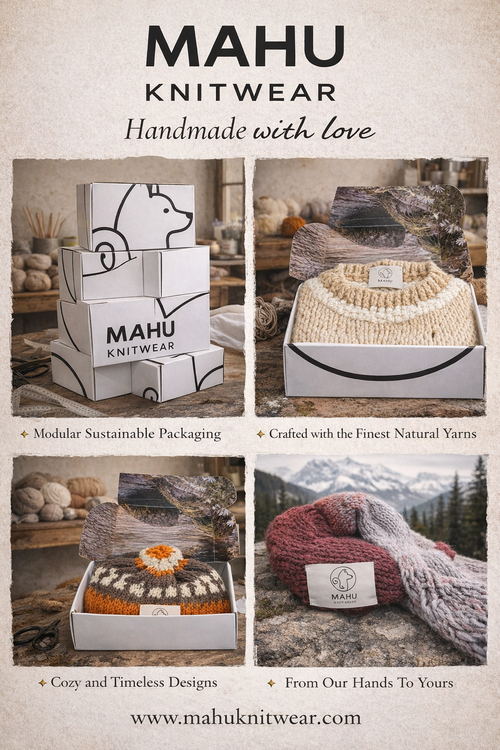 AKITA TAIL PHONE SLEEVE Custodia per cellulari creato a mano MAHU Knitwear