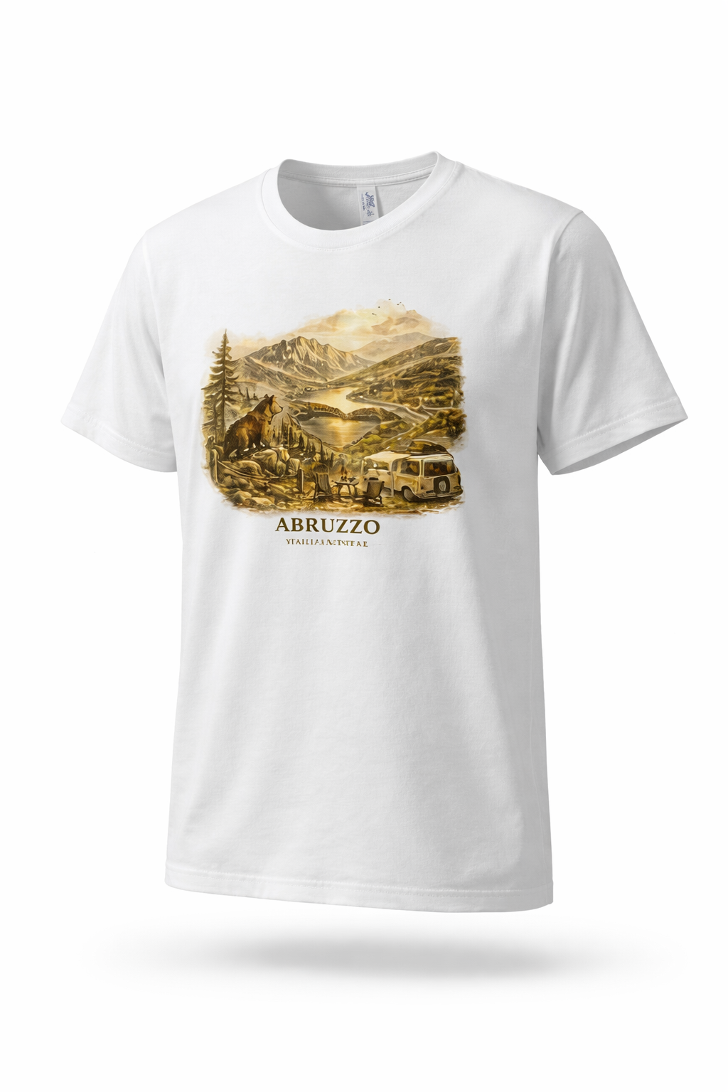 Abruzzo Landscape T-Shirt - Mahu Knitwear