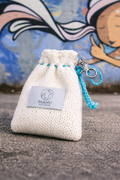 Dispenser per sacchetti cane fatto a mano di cotone MAHU Knitwear
