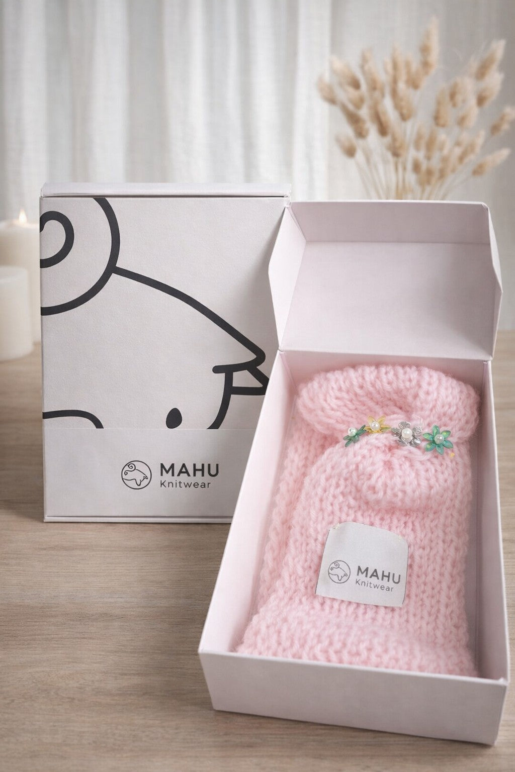 PETALO Fascia bimbi creata a mano MAHU Knitwear