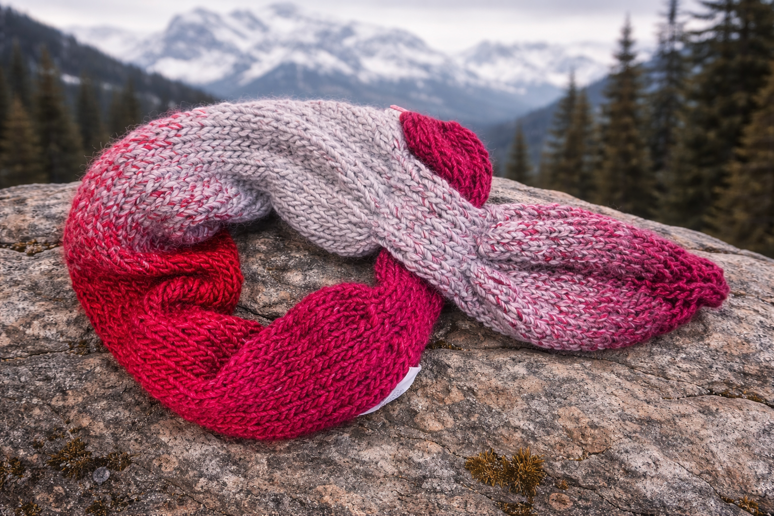 WINTER TIE Cravatta lavorata a mano MAHU Kmitwear