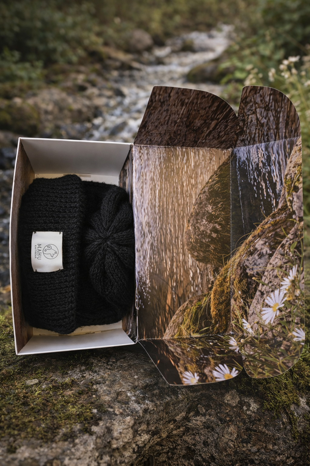 MAHU 01 Cappello lavorato a mano MAHU Knitwear