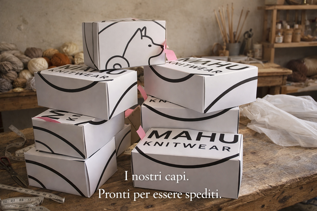 FOLK BEANIE Cappello creato a mano MAHU Knitwear