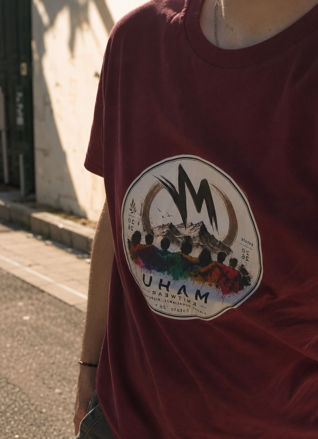 T-Shirt Inclusion Tee Bordeaux