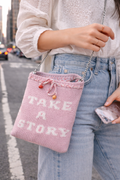 MAHU Pink City Bag - Handmade Knit Crossbody