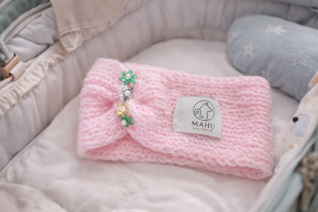 Fascia bimbi creata a mano MAHU Knitwear