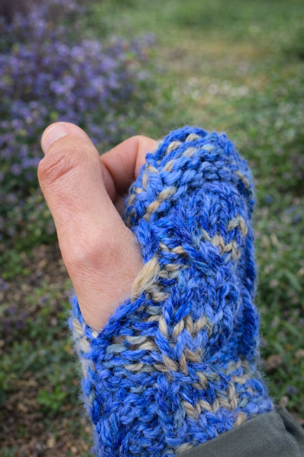 MAHU Half Gloves - Blue Stone